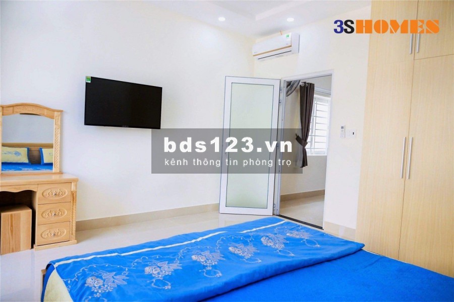 CHDV cho thuê cao cấp 1PN gần sân bay, đầy đủ nội thất, yên tĩnh