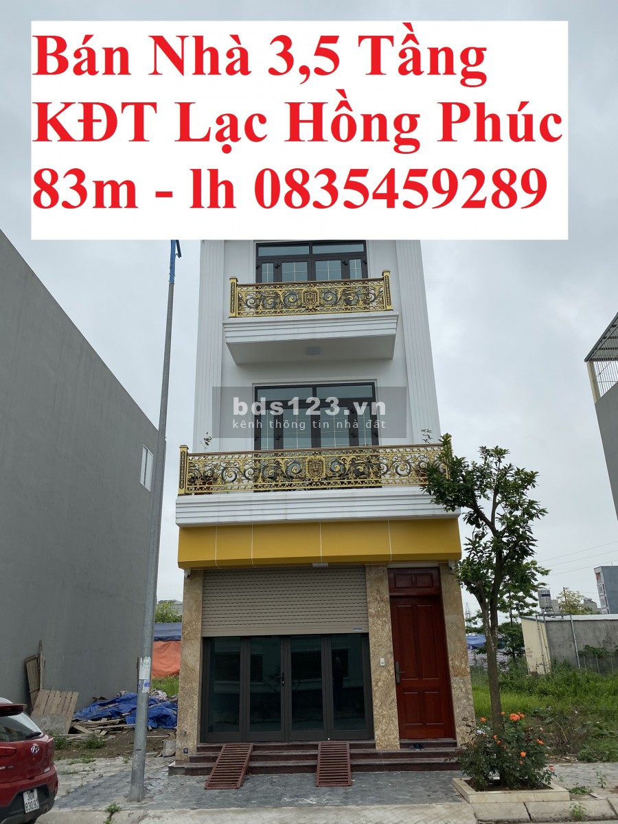Bán căn nhà 3 tầng khu Lạc Hồng Phúc, Mỹ Hào, diện tích 82.5m, Giá tốt: lh 0835459289