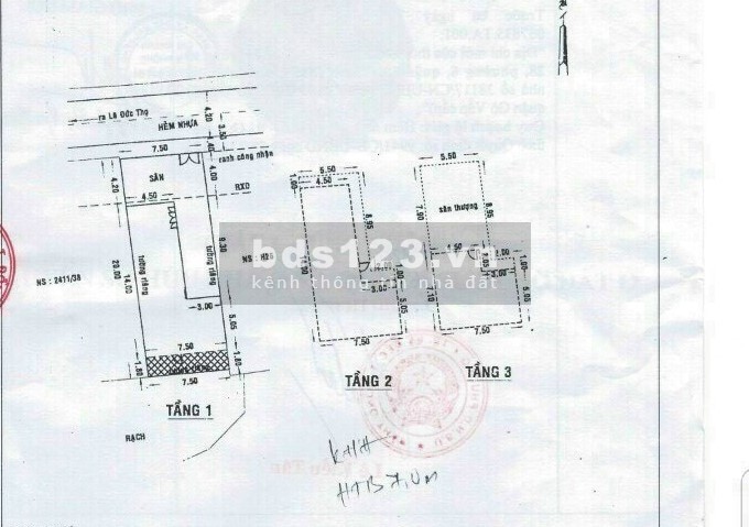 Gò Vấp Nguyễn Oanh bán biệt thự mini 1 trệt, 2 lầu, dt 75x20m,…