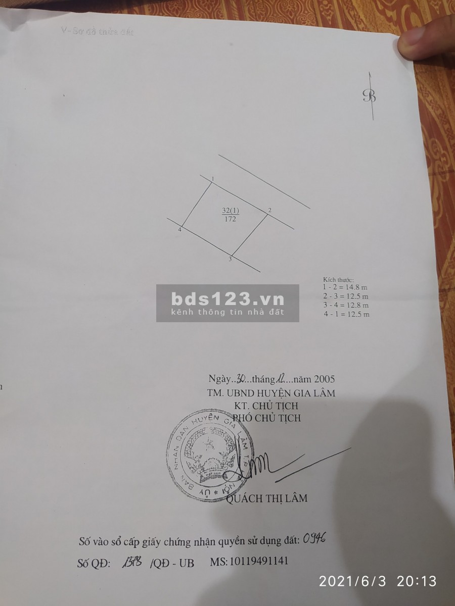 Bán mảnh đất mặt đường An Lạc – kinh doanh siêu đỉnh