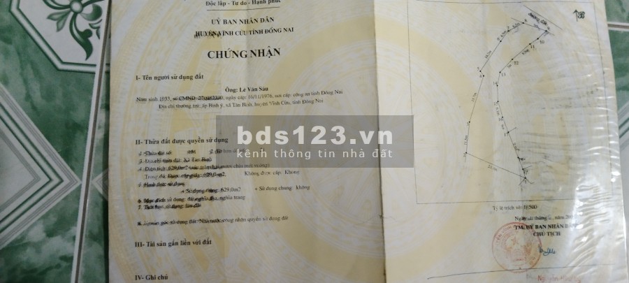 Cần bán gấp thửa đất chính chủ sổ đỏ riêng, gần khu công nghiệp, gần chợ trường học,dân cư ở đông đúc