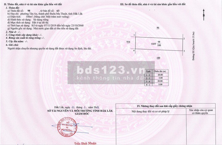 Đất nền sổ đỏ đầu tiên chỉ 668 triệu tại Buôn Ma Thuột, có sổ