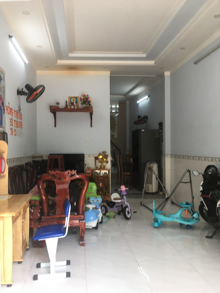 Nhà 1 trệt 1 lầu MẶT TIỀN đường Bùi Hữu Nghĩa, Hoá An, SHR thổ cư, gần HDbank