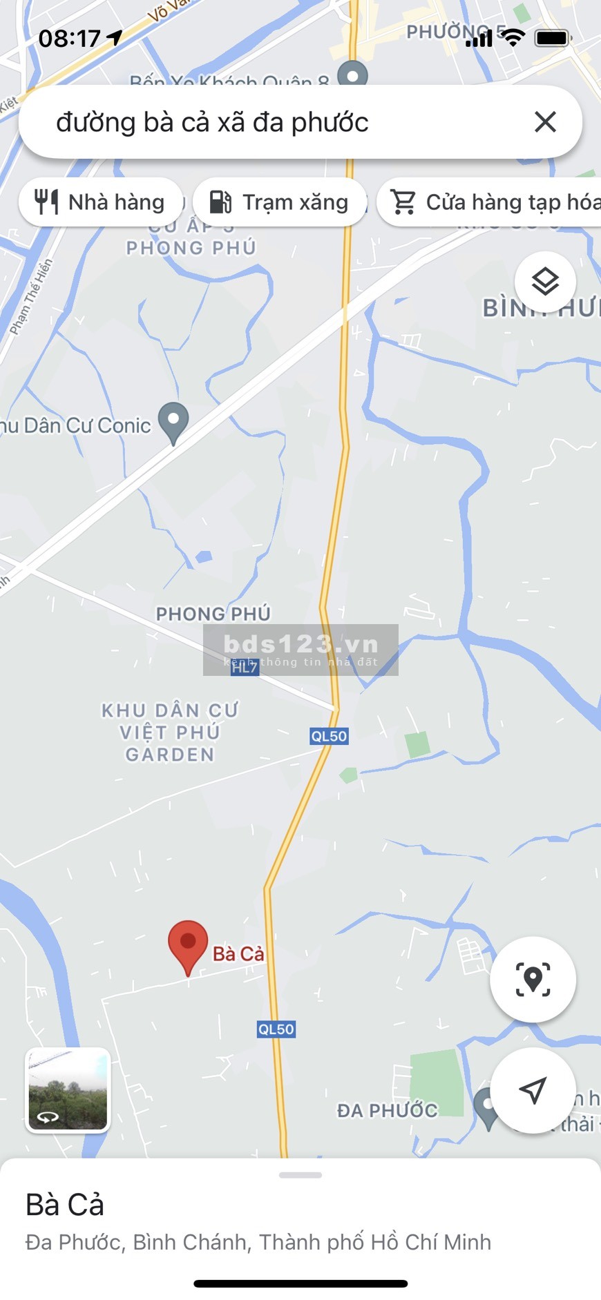 cần bán nhà, đường bà cả Bình chánh.