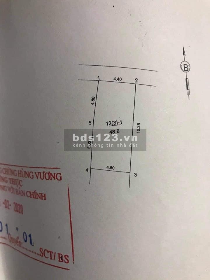 Chính chủ gửi bán lô đất tặng nhà 2 tầng 49m2,, mt 4.4m, Trung Dương, Kiêu Kỵ, kinh doanh