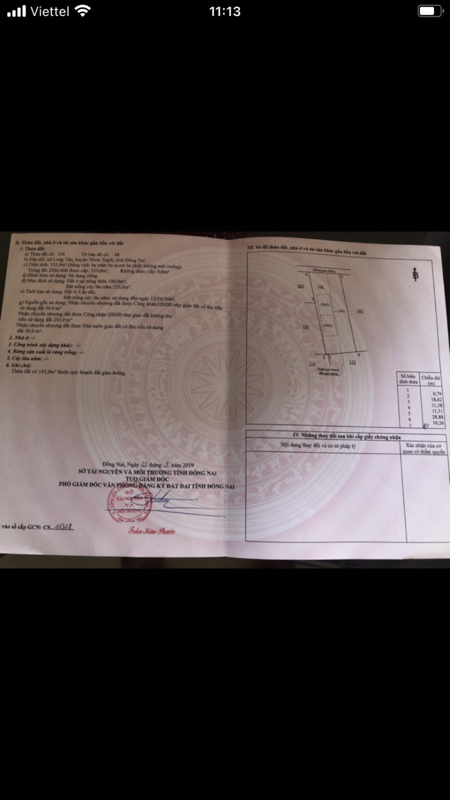 Bán lô đất chính chủ siêu đẹp tại xã Long Tân, Nhơn Trạch, Đồng Nai