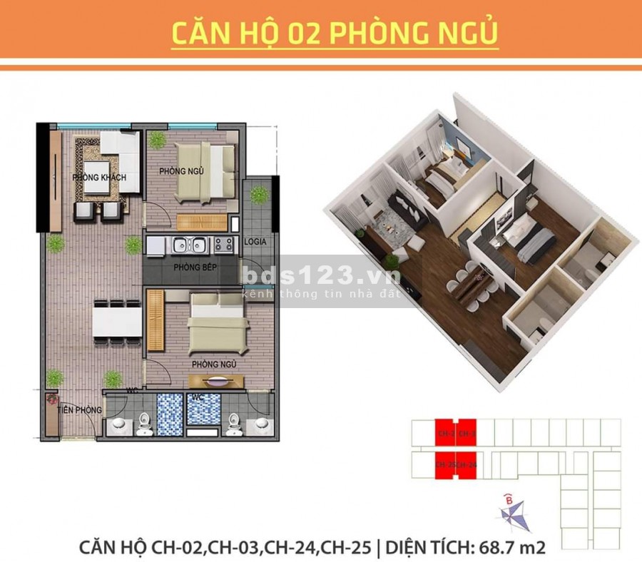 Cho thuê 3 căn hộ Ecohome 3, DT 62 - 80m2, Giá 6.5 - 8tr/th, full đồ. LH 0978 558 453