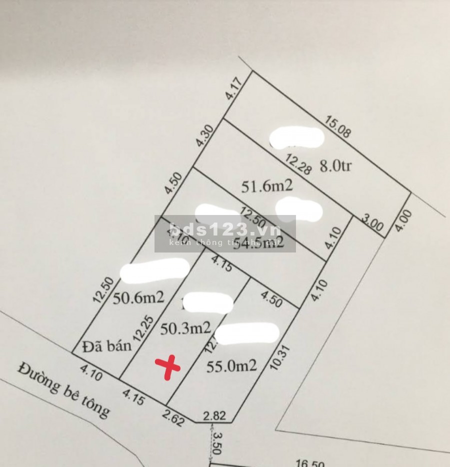 Chính chủ cần bán gấp lô đất Tráng Việt - Mê Linh, DT 50.3m2, mặt đường, giá 800tr, LH: 0944596256