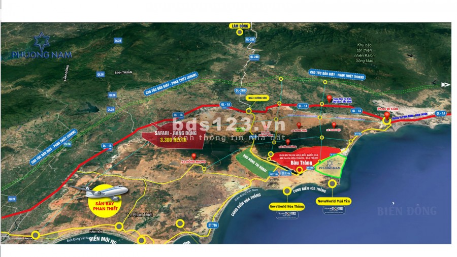 Đất biển nghĩ dưỡng đầu tư sinh lời giá chỉ 1 triệu/m2 tại KDL Bàu Trắng, Bình Thuận