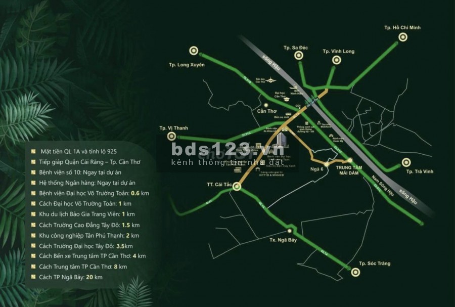 Tây Đô Plaza Cần Thơ suất nội bộ giá hấp dẫn, diện tích 60m2, giá 1 tỷ