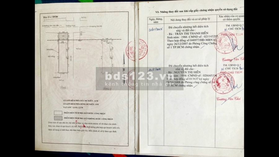 Nhà 1 trệt, 1 lầu góc 2 mặt tiền đường 17, phường Tân Kiểng, Quận 7