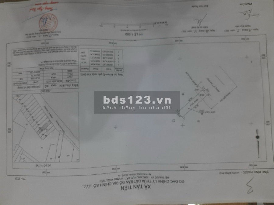 Cần bán đất đổi diện UBND Đồng Phú, mặt tiền đường nhựa quy hoạch 26m