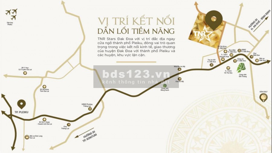 KĐT TNR Stars Đăk Đoa - Booking Giai Đoạn 2, đầy đủ tiện ích