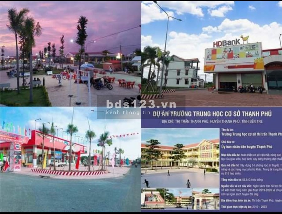 Bán đất dự án Thạnh Phú Center khu dân cư, vị trí đắc địa