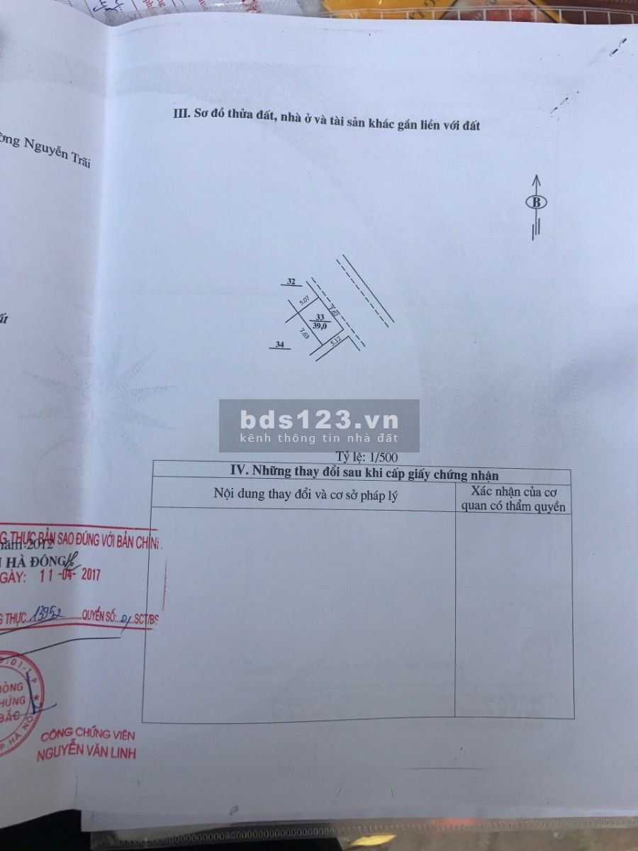 Bán nhà phố Nguyễn Trãi, Hà Đông, giá 10 tỷ, ô tô tránh dừng đổ ngay đêm