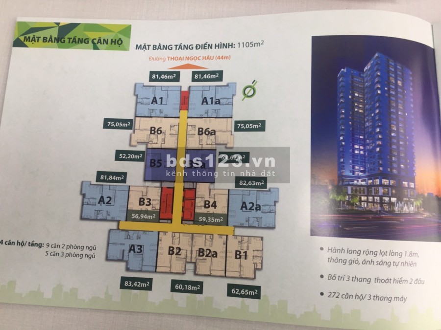 Chính chủ bán cc Res Green Thoại Ngọc Hầu 61m², 2 phòng ngủ, 2 nhà vệ sinh