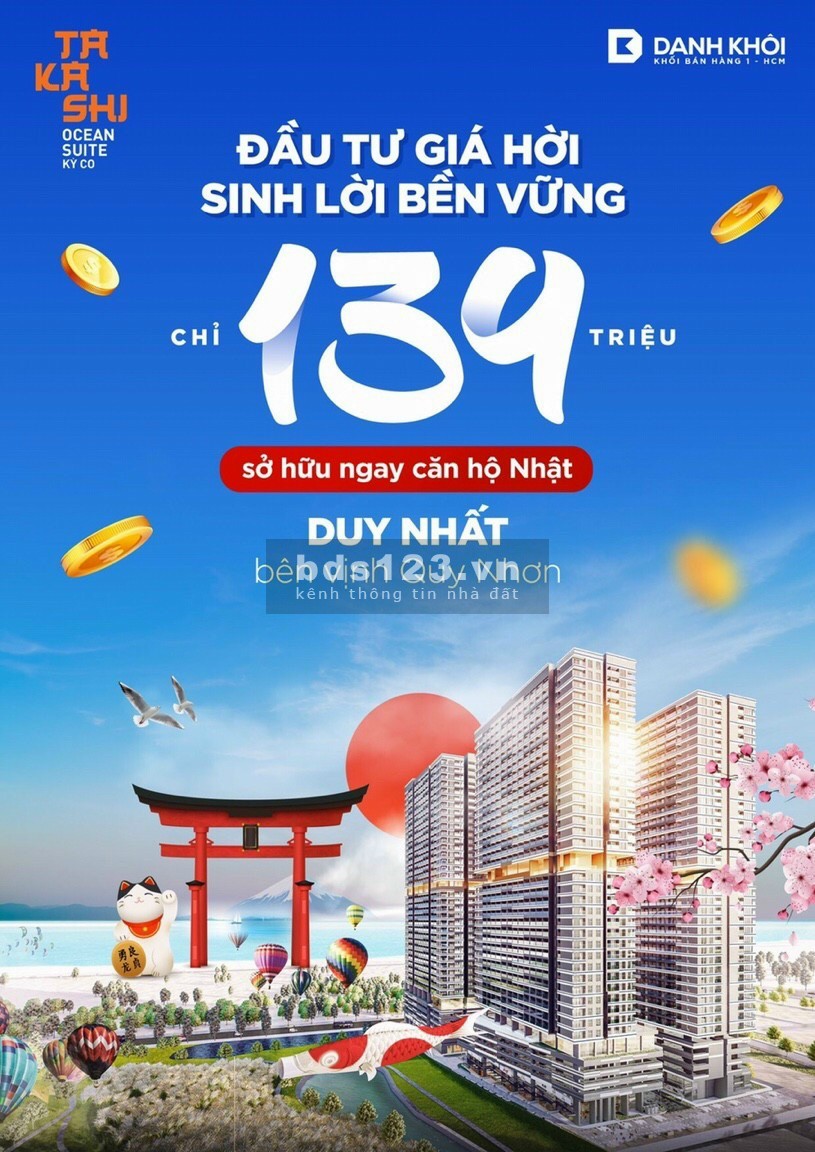 Căn hộ view Biển Takashi Ocean Suite Kỳ Co, lh 0908974050, hỗ trợ vay