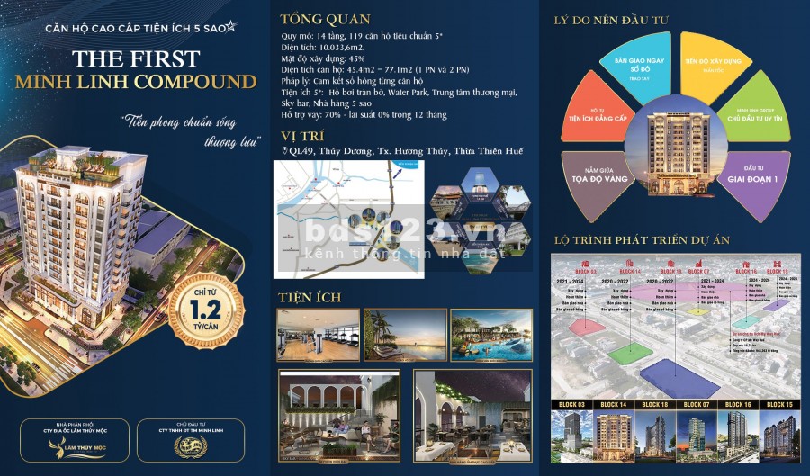 Bán căn hộ cao cấp The First Minh Linh rẻ nhất Huế, liên hệ 0702 757 236