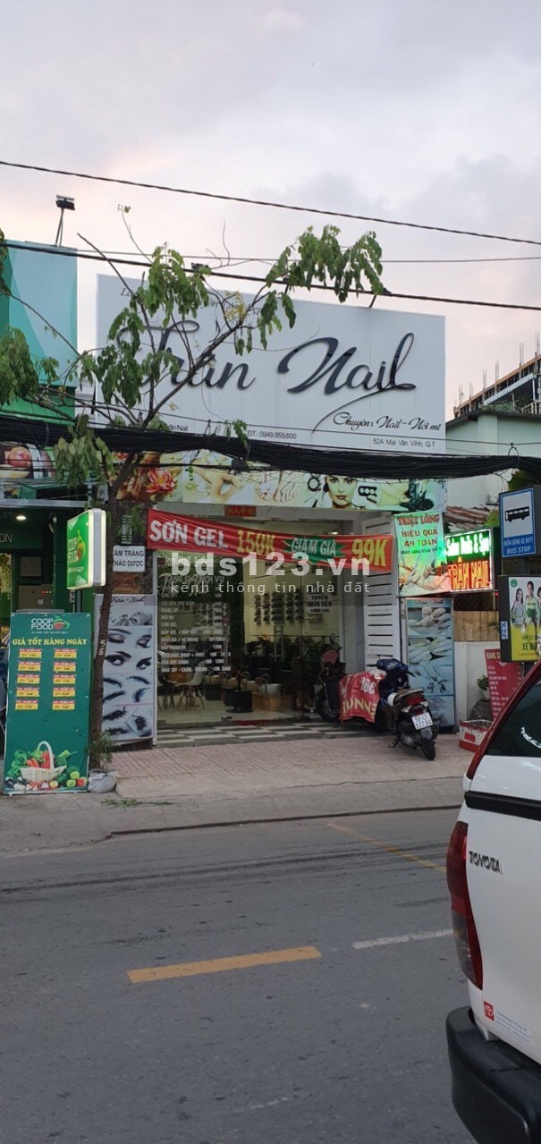 Cho thuê nhà 52 Mai Văn Vĩnh Quận 7,dt 4.7x21m, nhà trệt,gác, giá 26 tr