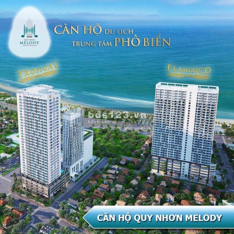 Mở bán các căn hộ đẹp nhất, mặt tiền, view biển Melody Quy Nhơn