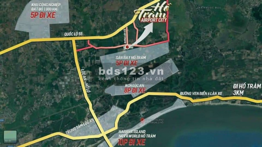 Siêu Phẩm Cạnh Sân Bay Lộc An Hồ Tràm giá đầu tư, giá 6 triệu/2
