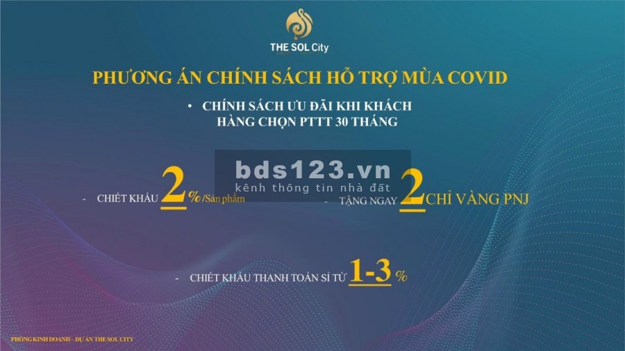 The Sol City phương An hỗ trợ chính sách bán hàng mùa covid, giá 2.4 tỷ