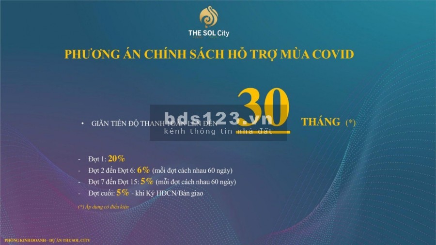 The Sol City phương An hỗ trợ chính sách bán hàng mùa covid, giá 2.4 tỷ