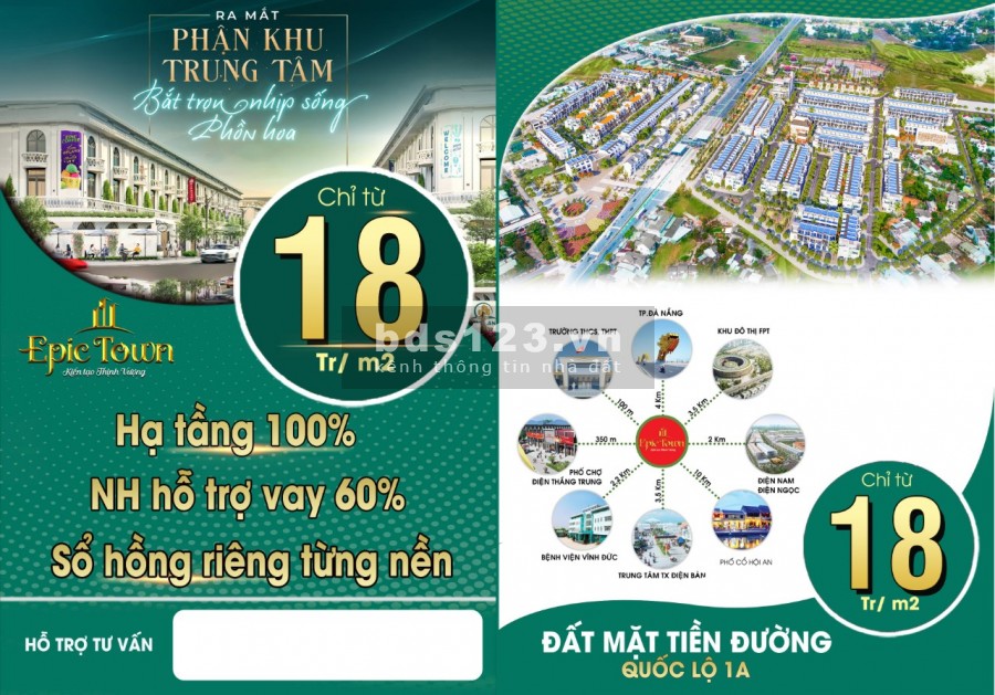 Ra mắt lô đất Mặt tiền đẹp nhất Quốc lộ 1A-Sát trạm thu phí-QNam