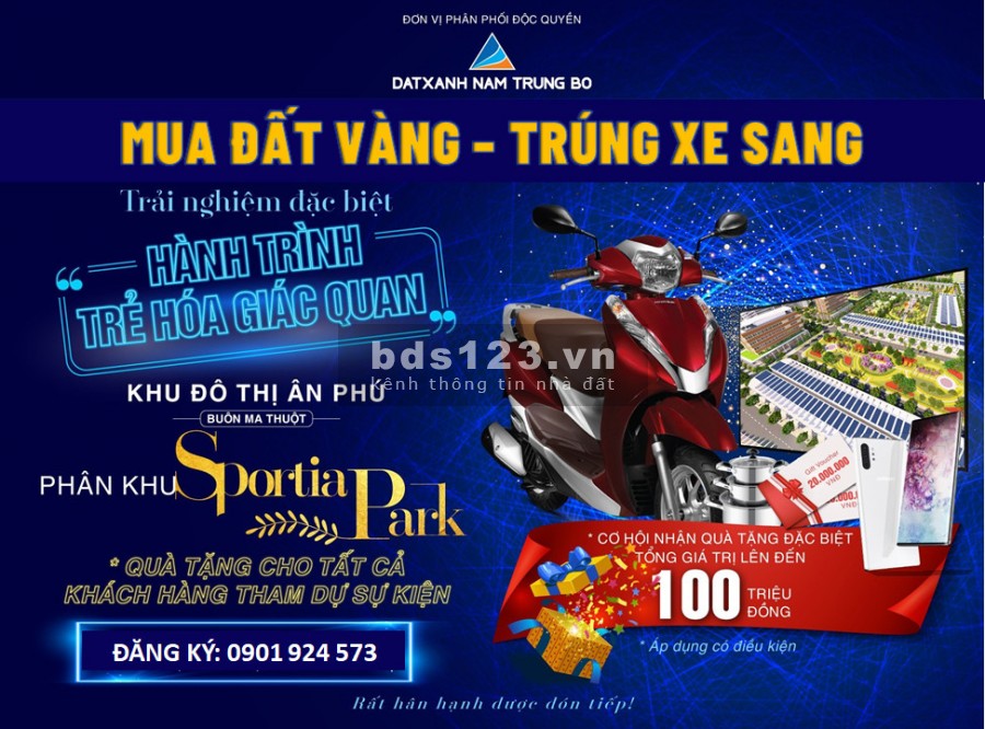Phá giá thị trường đất nền đô thị tp.bmt, chỉ 1tỷ8 lô 100/m2 cách sân bay bmt 15p