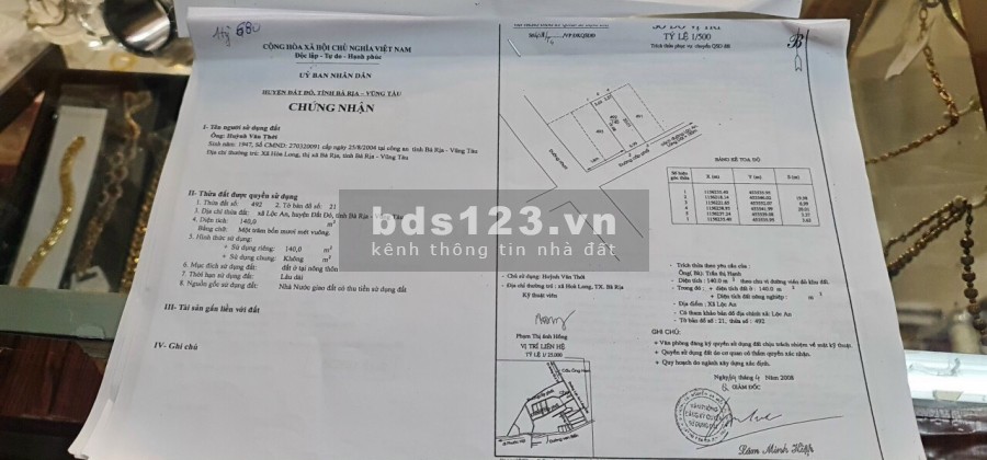 Bán gấp 2 lô đất liền kề Trung Tâm Lộc An, sang tên trong ngày