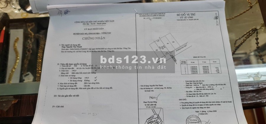 Bán gấp 2 lô đất liền kề Trung Tâm Lộc An, sang tên trong ngày