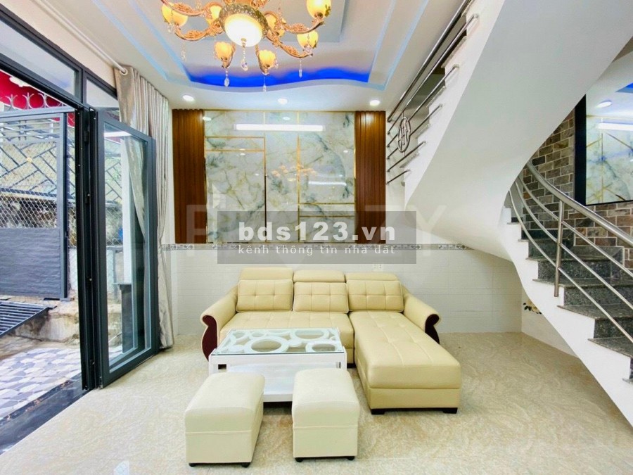Bán nhà phố H3G thiết kế 1 trệt 1 lầu thị trấn Nhà Bè, hẻm thông