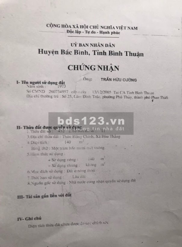 ĐẤT THỔ CƯ CÁCH BIỂN 250 MÉT. DIỆN TÍCH 140M2, SỔ ĐỎ, MẶT TIỀN ĐƯỜNG 5 MÉT. BAO PHÍ VAT