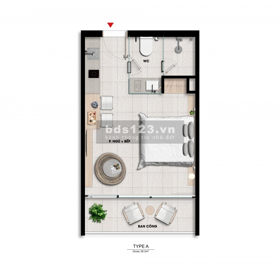 Căn hộ View Biển 37m2 bàn giao full nội thất 5*, lợi nhuận 150tr/năm, sổ hồng