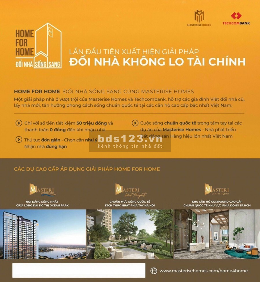 Masteri Centre Point căn hộ biệt lặp duy nhất tại khu đô thị 272ha an ninh tuyệt đối