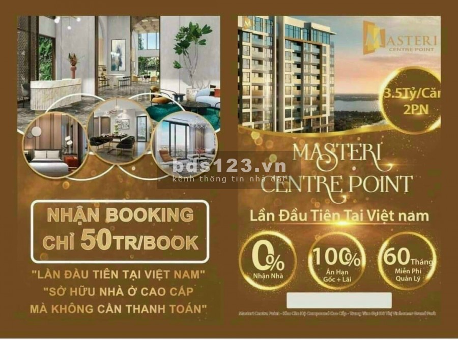 Masteri Centre Point căn hộ biệt lặp duy nhất tại khu đô thị 272ha an ninh tuyệt đối