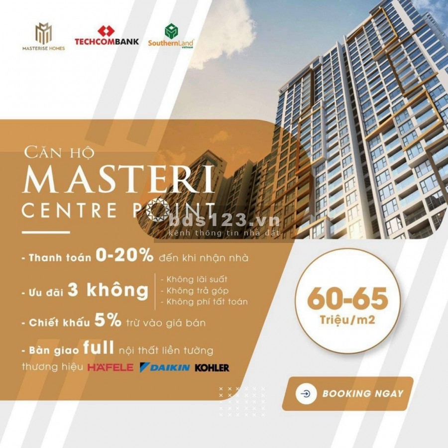 Masteri Centre Point căn hộ biệt lặp duy nhất tại khu đô thị 272ha an ninh tuyệt đối