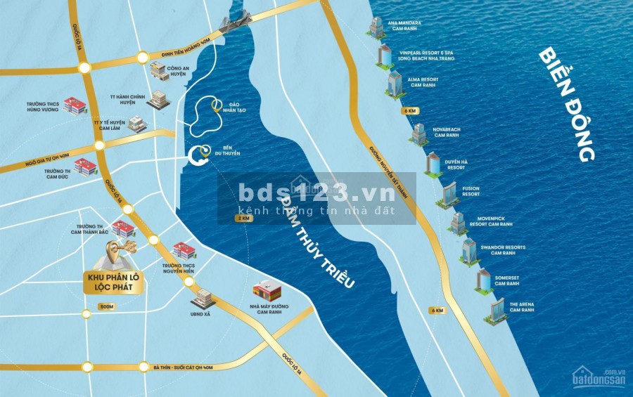 Bán gấp đất nền ven biển, gần đầm Thuỷ Triều, Bãi Dài, giá chỉ 7.5 triệu/m2