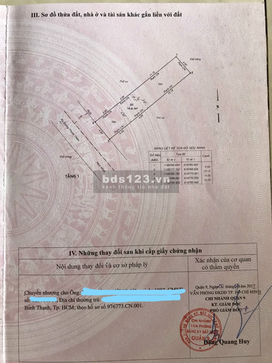 Bán đất cạnh công viên ánh sáng Vinhome Grandpark Quận 9