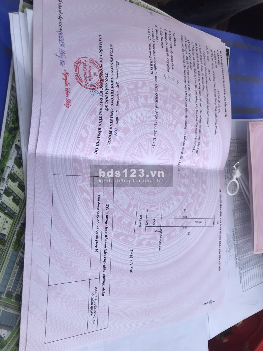 Bán đất trung tâm xã Đồng Tâm huyện Đồng Phú, khu dân cư, lh 0937748768