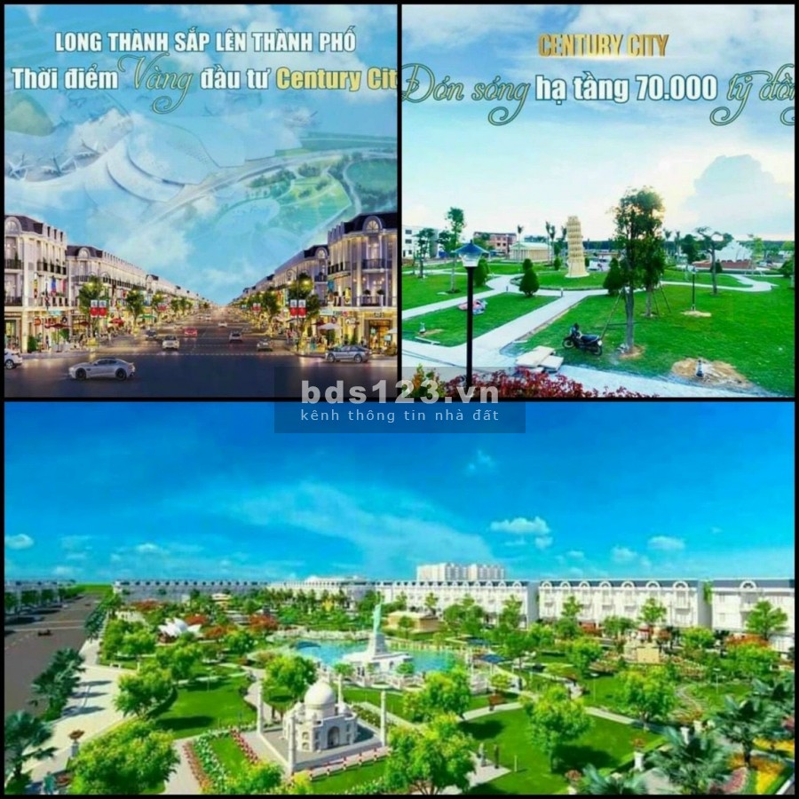 Dự án Century City cách sân bay Long Thành chỉ 2km. Chiết khẩu lên tới 22%, sổ chính chủ