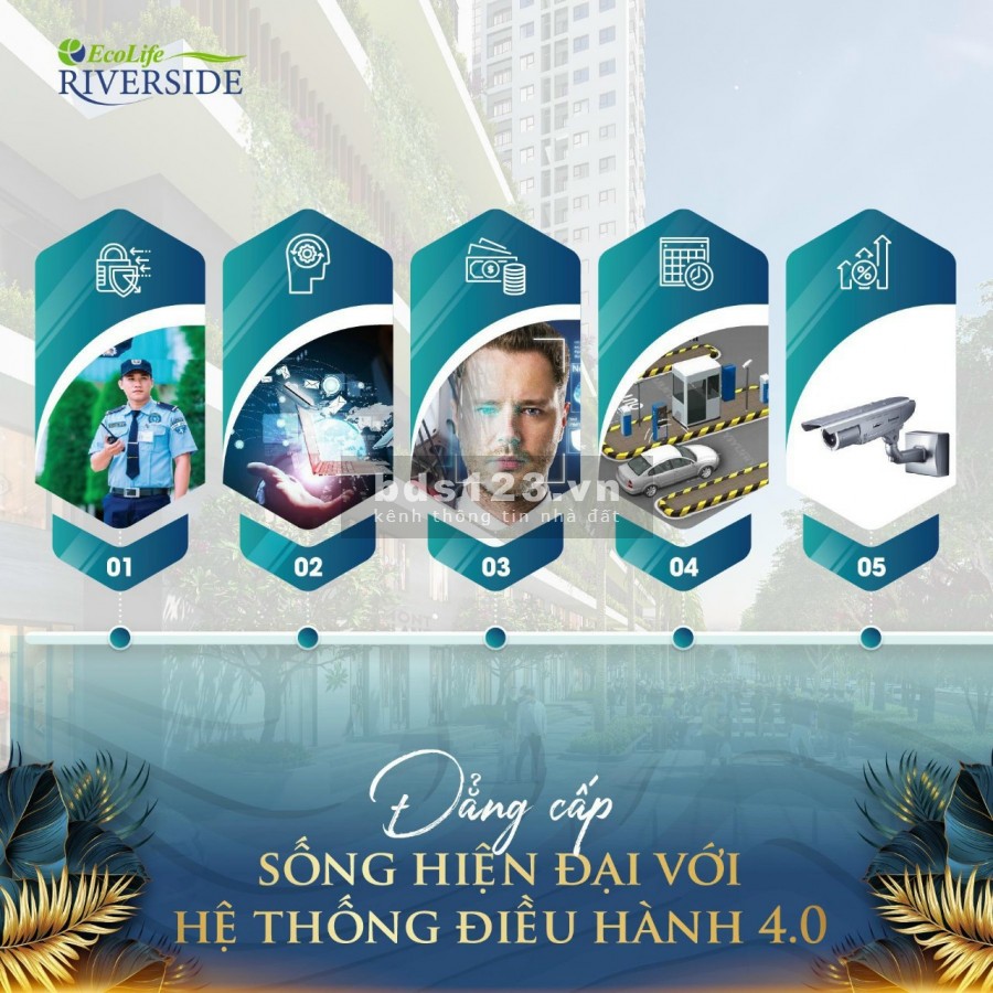 Chung cư mới Ecolife Riverside Quy Nhơn giá 1tỷ2 căn, yên tĩnh
