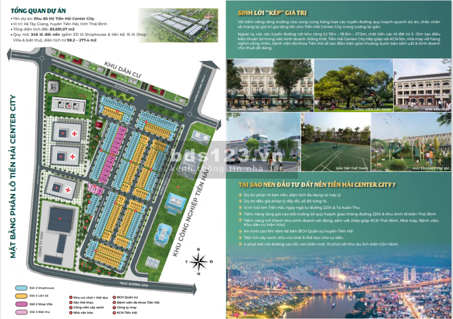 Tiền Hải Center City, tâm điểm phồn vinh Trái tim thủ phủ công nghiệp Thái Bình