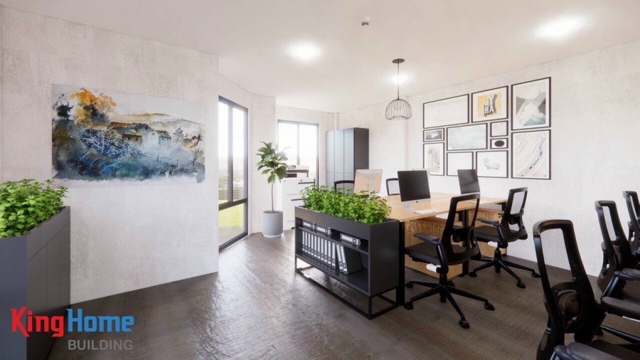 Tòa nhà Kinghome Building có diện tích cho thuê đa dạng 1 Hầm nổi 1 trệt 1 lửng 3 lầu