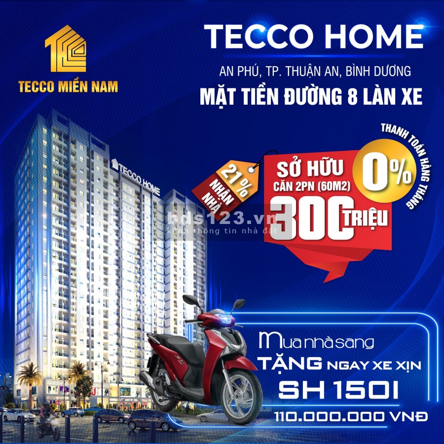10 suất nội bộ tecco home ngay vòng xoay an phú nhận nhà quý 1 2022 chỉ 320 triệu .