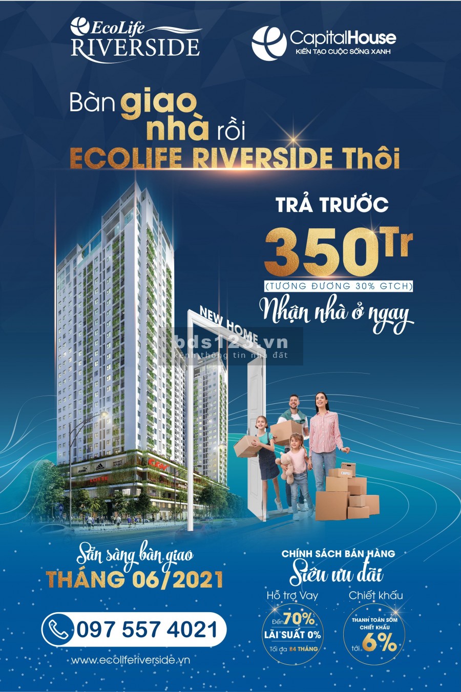 Căn hộ chứng chỉ xanh sắp được bàn giao cho các hộ gia đình đăng ký ngay để sở hữu ngay