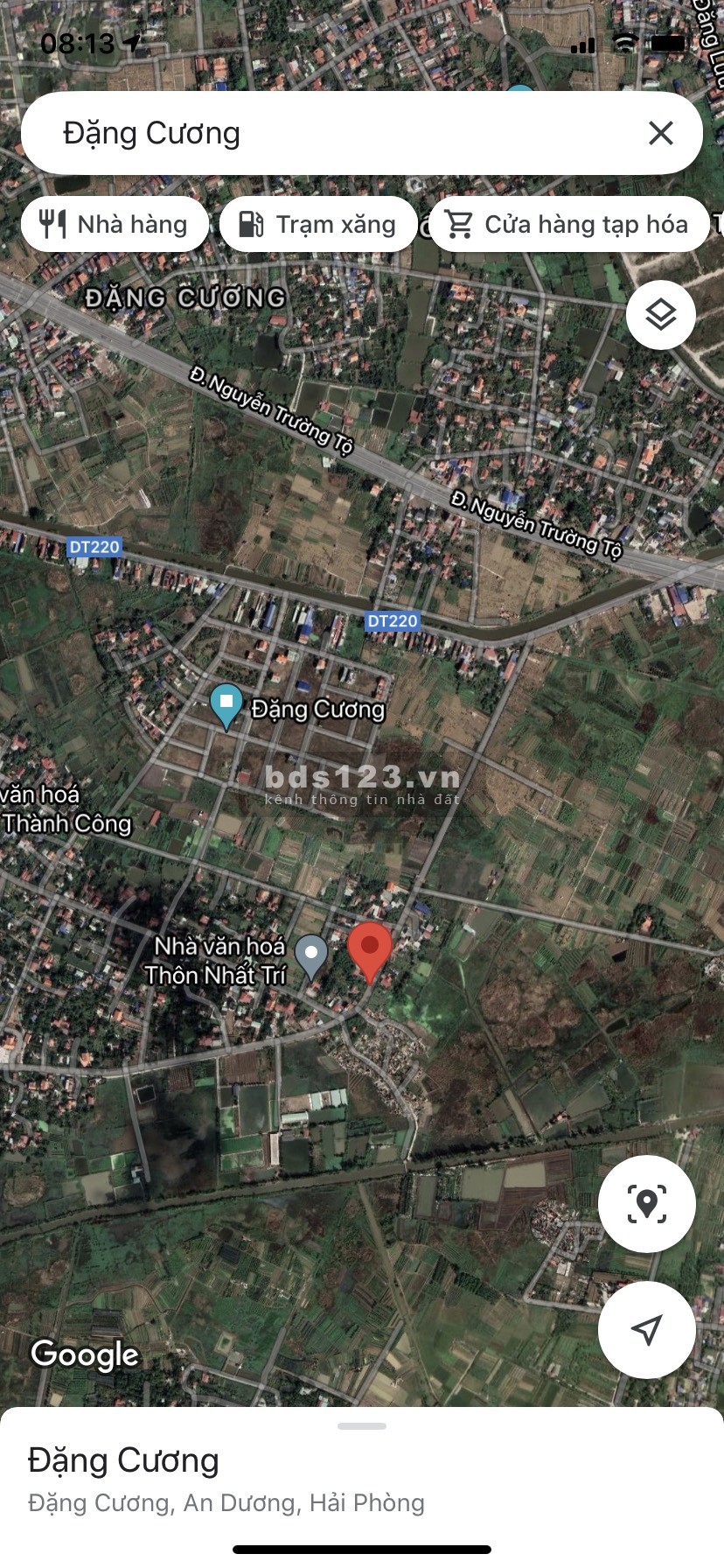 Bán 220m trồng cây lâu năm Tại Mặt Trục Xã Đặng Cương, lh 0777099969