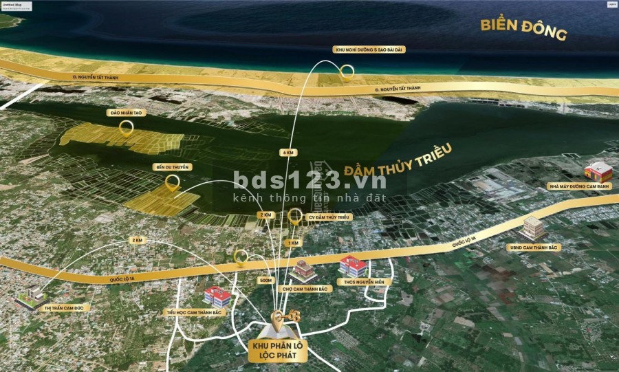 Bán gấp đất nền ven biển, gần đầm Thuỷ Triều, Bãi Dài, giá chỉ 7.5 triệu/m2