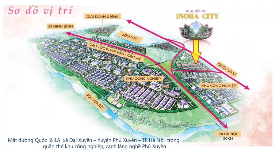 Đầu tư Inoha City Phú Xuyên bao giờ thì có lãi. Suất ngoại giao, nhận giữ chỗ lô đẹp giai đoạn 2