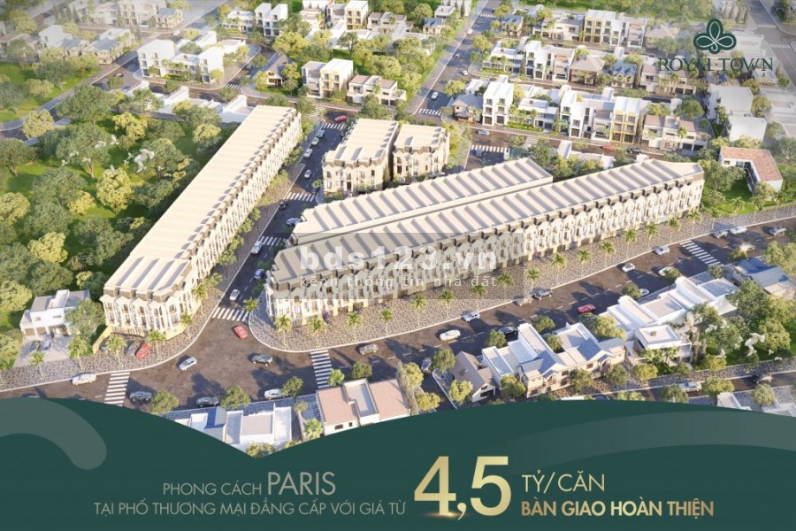 Royal Town Nhà Phố, Shophouse đẹp, vị trí trung tâm Tp. Dĩ An, Bình Dương